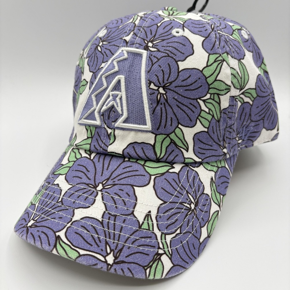 Arizona Diamondbacks 47 Brand Womens Hat Cap Strap Back Purple Floral MLB NEW